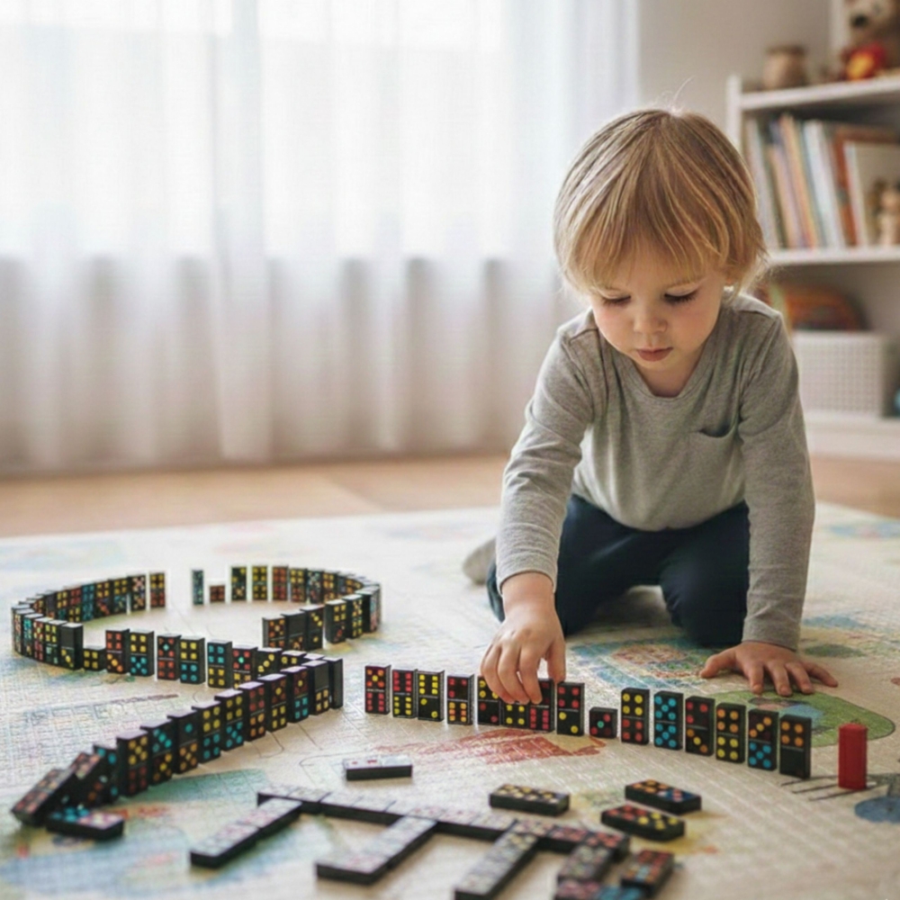 Šeimos loginis žaidimas Domino WOOPIE 28 el.-Žaislai, Stalo žaidimai, Įvairūs stalo žaidimai-e-vaikas