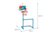 Krepšinio vartų rinkinys + kamuolys WOOPIE 2-in-1