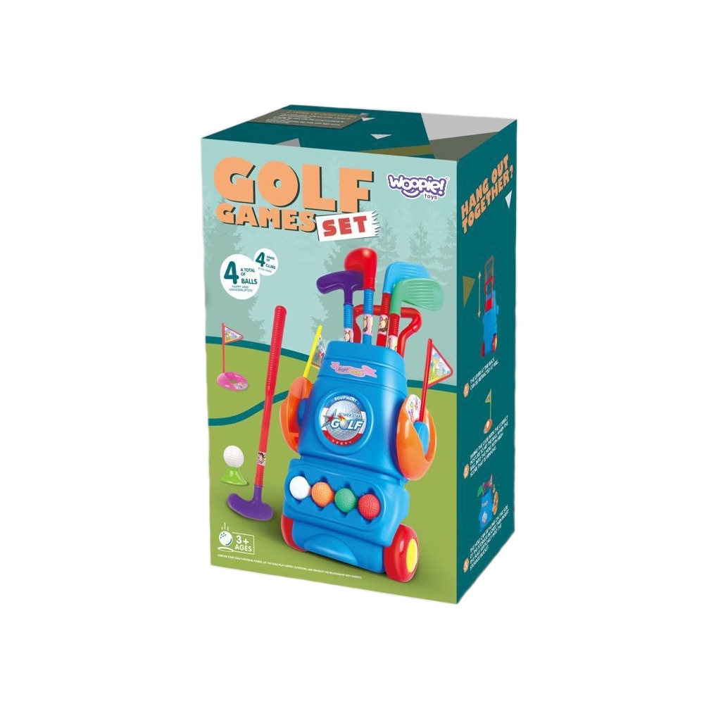 WOOPIE Golf Set + Wheeled Accessory Stand 