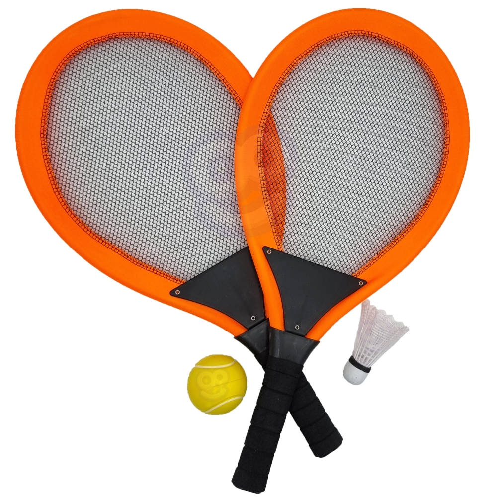 WOOPIE didelis vaikų badmintono teniso rakečių rinkinys + kamuoliukas