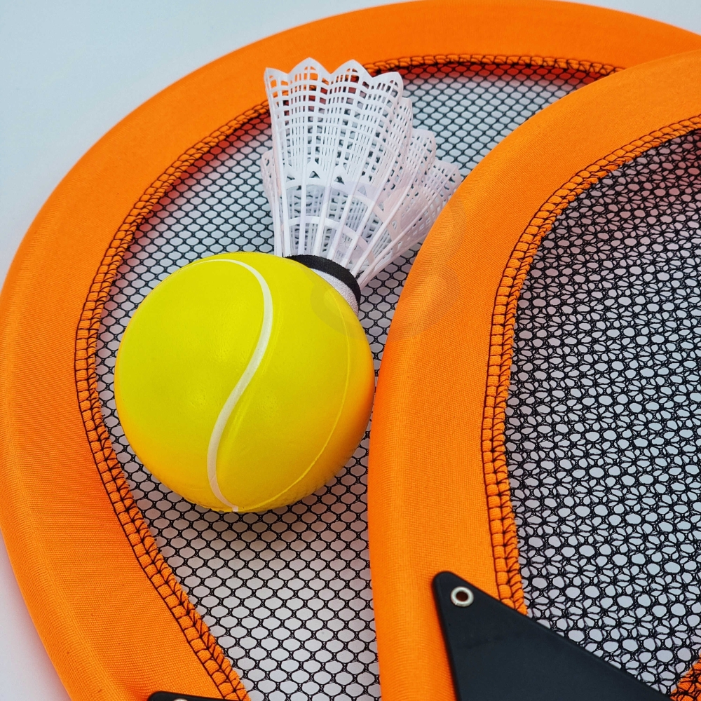 WOOPIE didelis vaikų badmintono teniso rakečių rinkinys + kamuoliukas