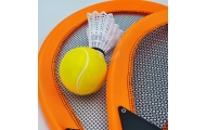 WOOPIE Duże Rakietki do Tenisa Badminton dla Dzieci Zestaw + Piłka Lotka					