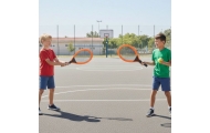 WOOPIE Duże Rakietki do Tenisa Badminton dla Dzieci Zestaw + Piłka Lotka					