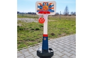WOOPIE Krepšinio rinkinys Reguliuojamas 99 - 125 cm + kamuolys + pompa