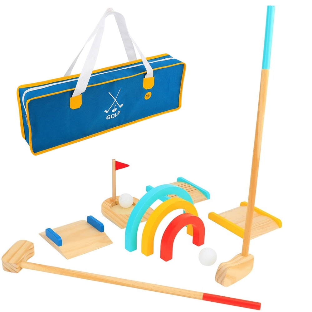 Medinis golfo rinkinys TOOKY TOY 2 asmenims 13 el.-Žaislai, Lauko žaislai, Lauko žaidimai ir sporto prekės, Žaidimai, sporto pre