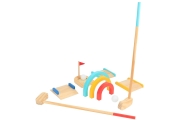 TOOKY TOY  Drewniany Zestaw do Gry w Golfa dla 2 Osób 13 el.
