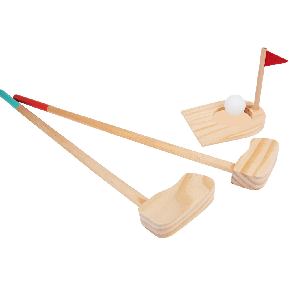 Medinis golfo rinkinys TOOKY TOY 2 asmenims 13 el.-Žaislai, Lauko žaislai, Lauko žaidimai ir sporto prekės, Žaidimai, sporto pre