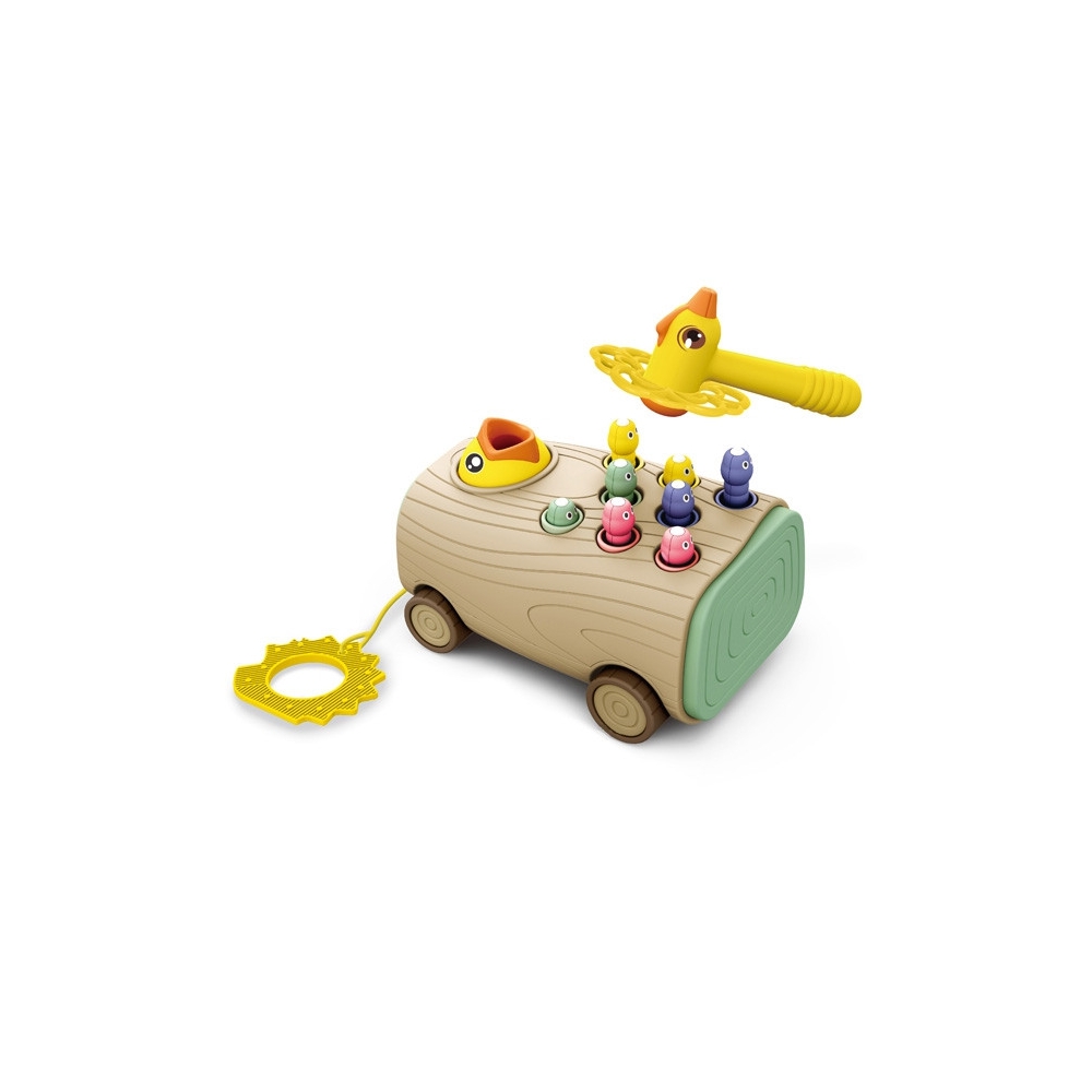 Traukiamas žaislas WOOPIE su arkadiniu žaidimu Woodpecker Bug Hammer 3-in-1-Žaislai, Kūdikiams, Žaislai mažyliams (iki 4 m.