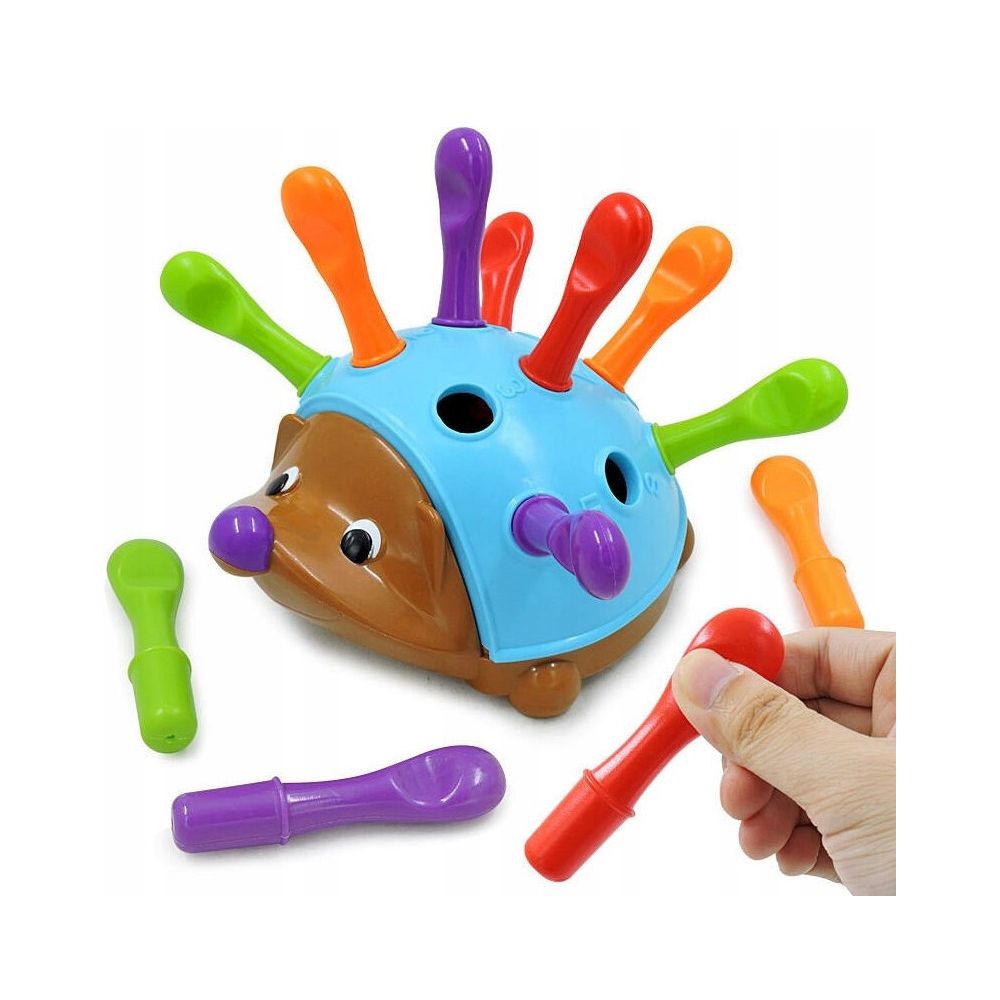WOOPIE Hedgehog Sorter Montessori Skill Game Learning Numbers and Colors 4 in 1 