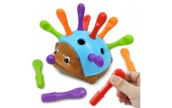 Įgūdžių lavinimo žaidimas WOOPIE ežio formos rūšiuoklė Montessori-Žaislai, Kūdikiams, Žaislai mažyliams (iki 4 m.