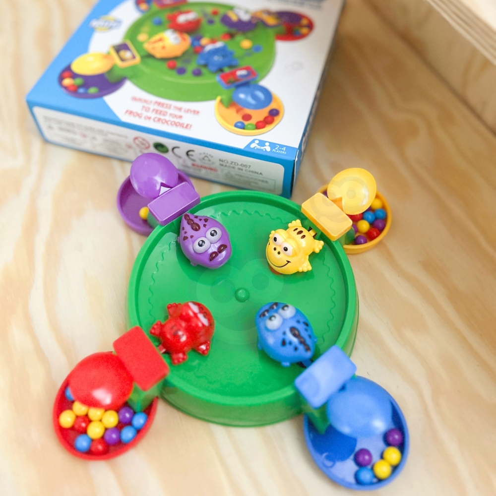WOOPIE Arcade Board Game HUNGRY HAPPY FROG AND CROCODILES 3+ 