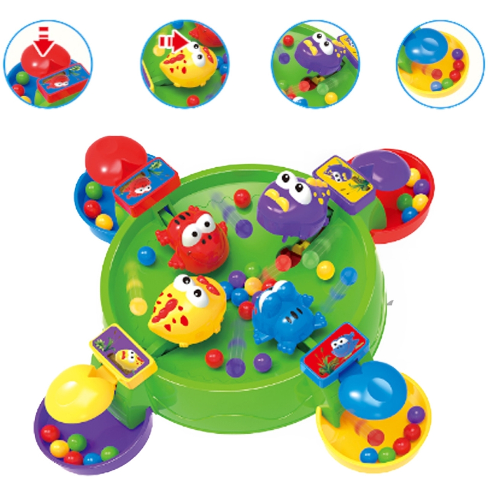WOOPIE Arcade Board Game HUNGRY HAPPY FROG AND CROCODILES 3+ 