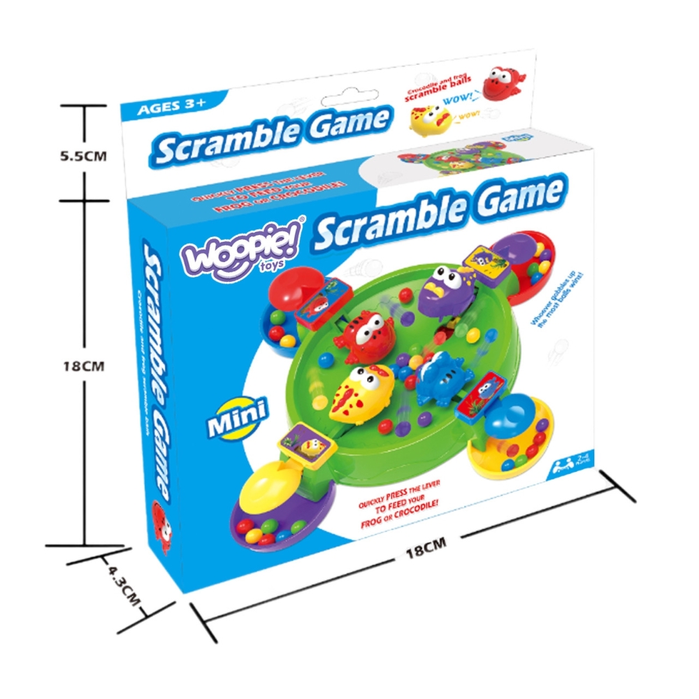 Stalo žaidimas WOOPIE Hungry happy frog and crocodiles nuo 3 m.