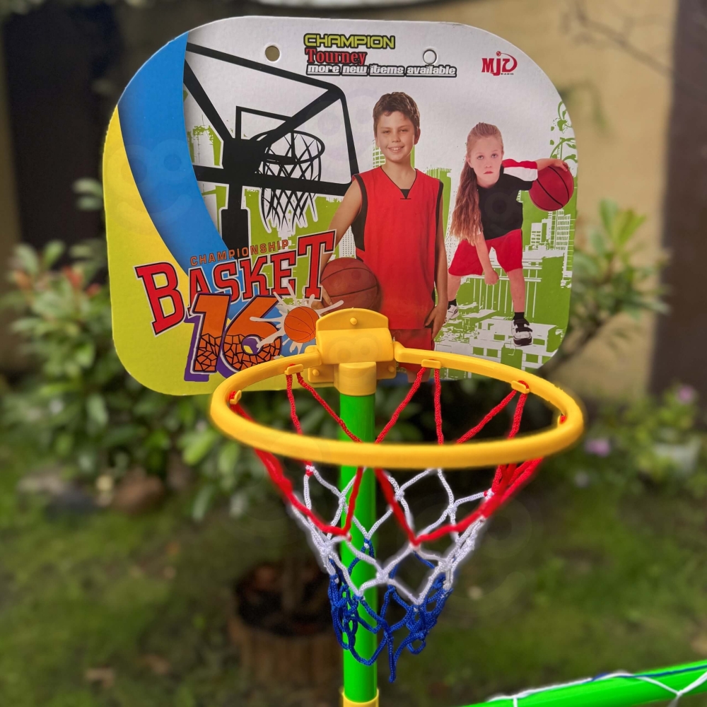 WOOPIE 2-in-1 krepšinio vartų rinkinys + kamuoliai
