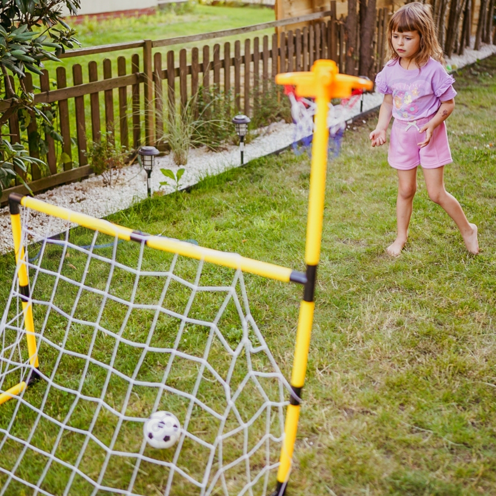 WOOPIE 2-in-1 krepšinio vartų rinkinys + kamuoliai ir pompa