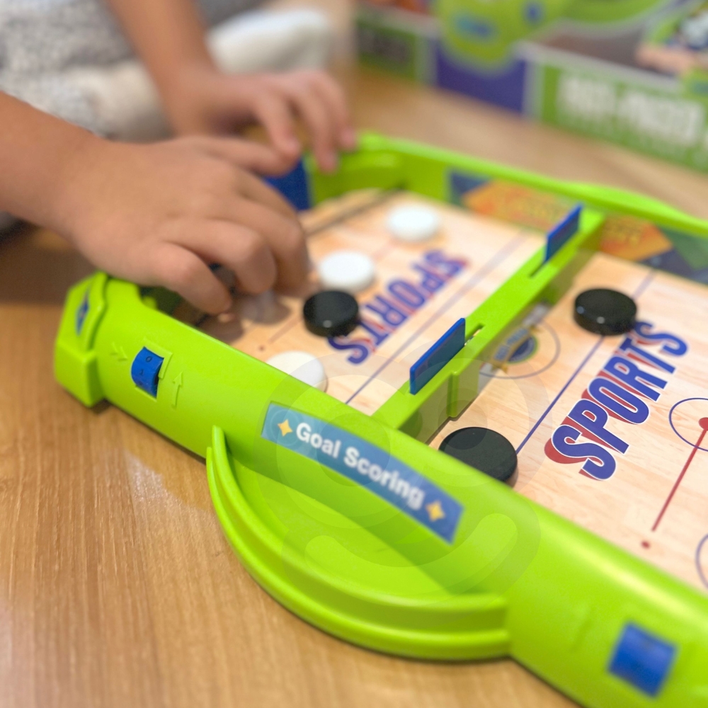 WOOPIE 2-in-1 mini ledo ritulio lenktynių arkadinis žaidimas