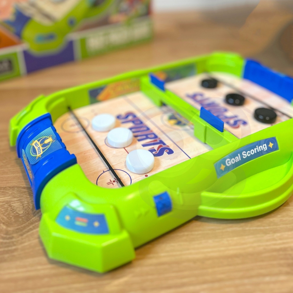 WOOPIE 2-in-1 mini ledo ritulio lenktynių arkadinis žaidimas