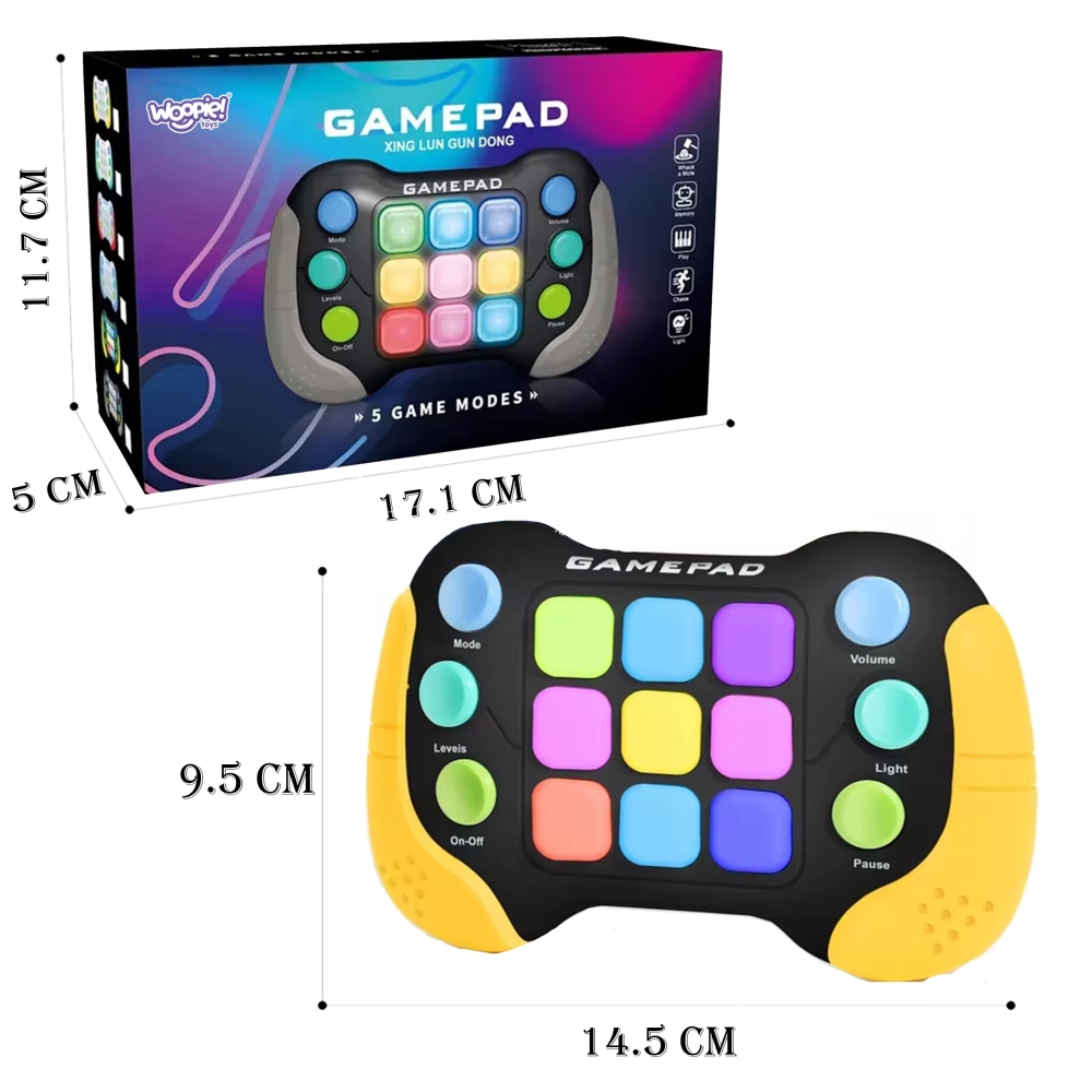 WOOPIE Elektroniczna Gra Zręcznościowa Pop-It Fidget Toy Gamepad					