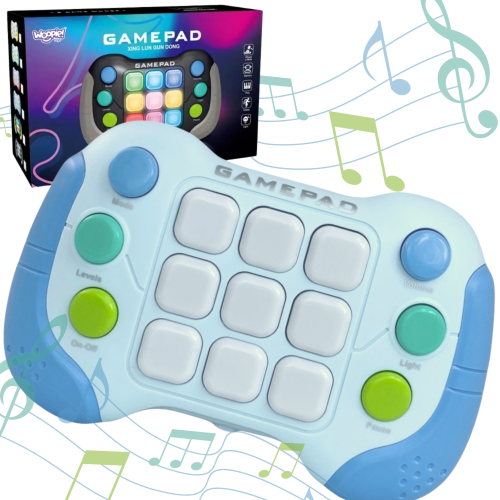 WOOPIE elektroninis arkadinis žaidimas "Pop-It Fidget Toy Gamepad Blue