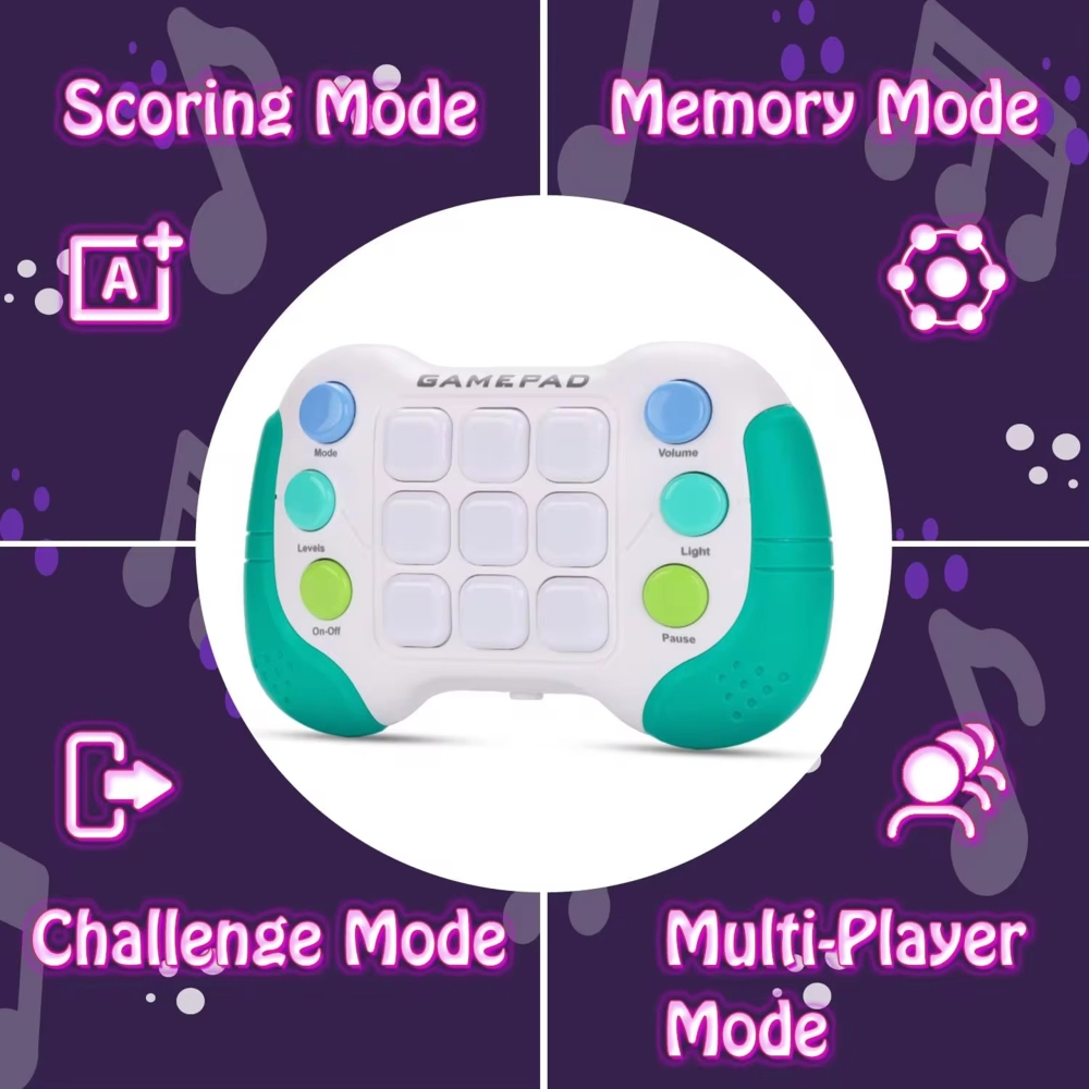 WOOPIE elektroninis arkadinis žaidimas "Pop-It Fidget Toy Gamepad Blue
