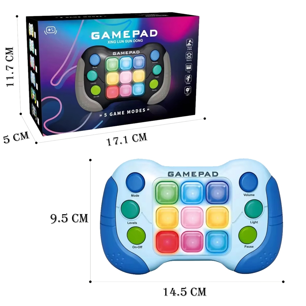 WOOPIE Elektroniczna Gra Zręcznościowa Pop-It Fidget Toy Gamepad Niebieski					