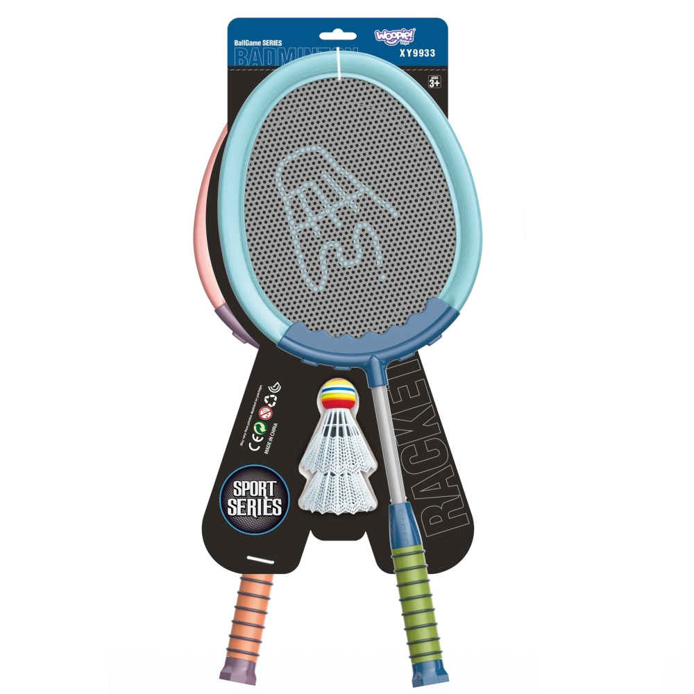 Badmintono rakečių rinkinys WOOPIE raketės ir plunksnelės, 2 vnt-Žaislai, Lauko žaislai, Lauko žaidimai ir sporto prekės, Žaidim