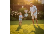 WOOPIE Badminton Zestaw Rakietki i Lotki 2szt.