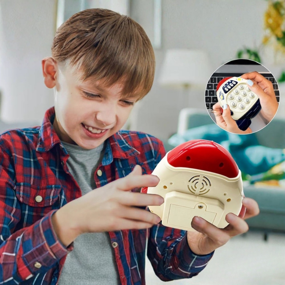 WOOPIE Gra POP IT Elektroniczna Antystresowa Zręcznościowa Rakieta red					