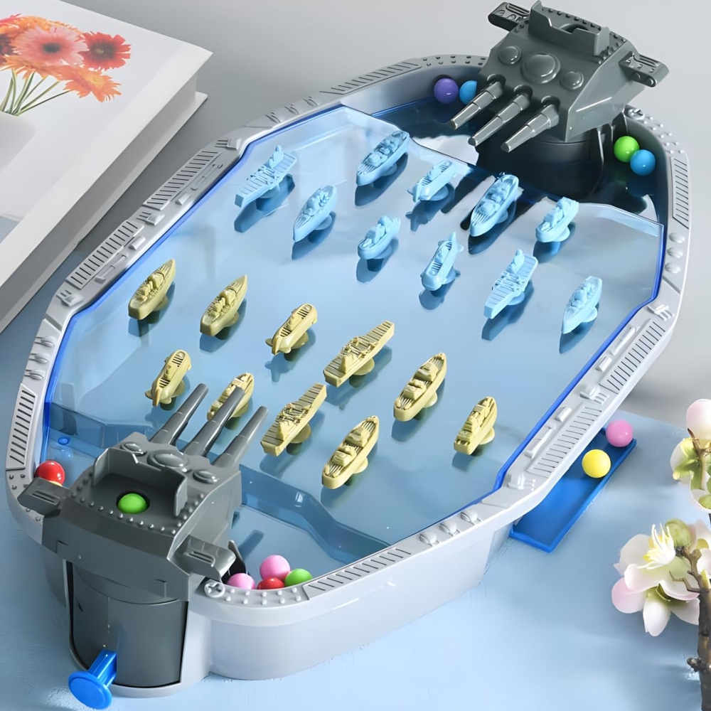 WOOPIE arkadinis žaidimas "Jūrų mūšis" Laivai 3D Ball Launcher