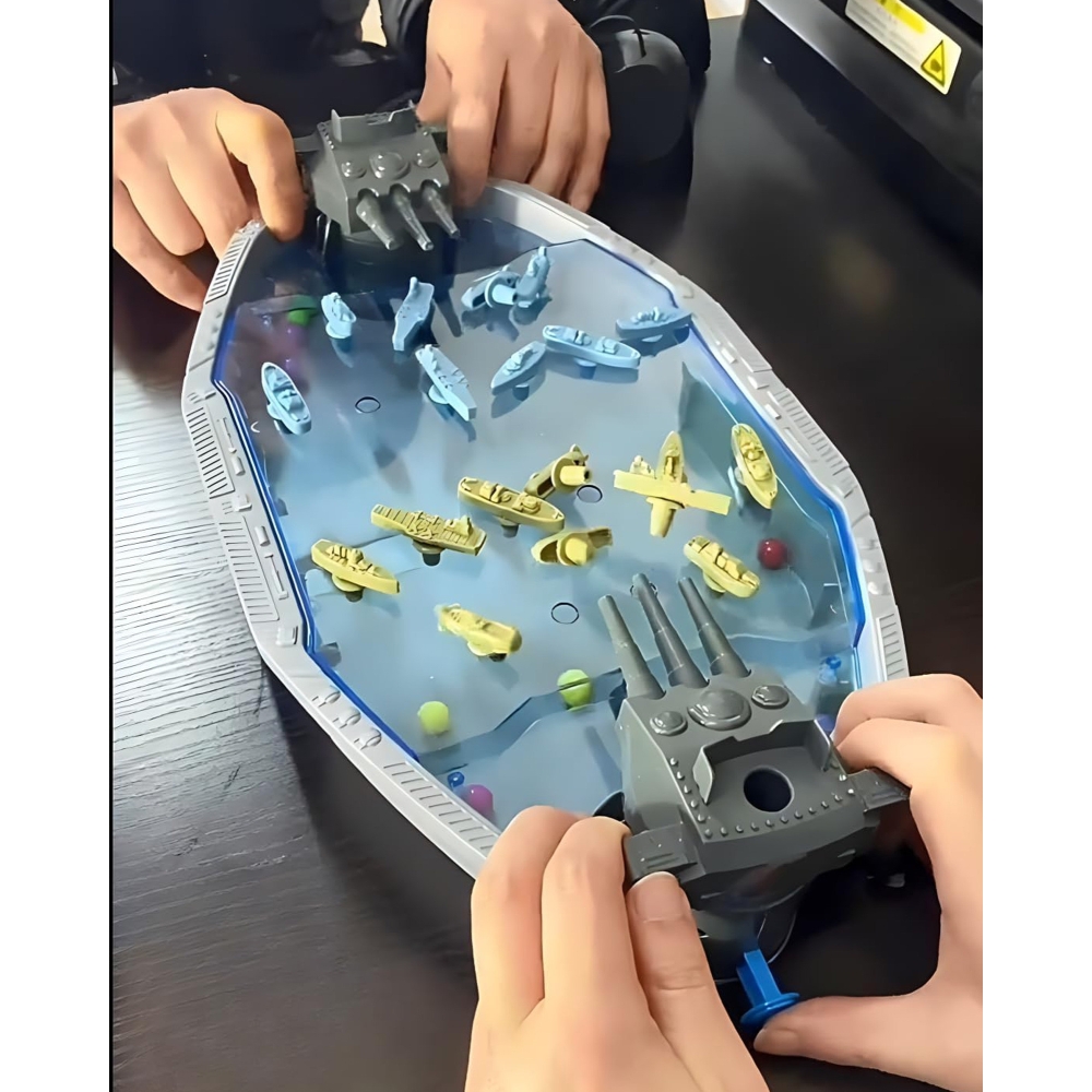 WOOPIE arkadinis žaidimas "Jūrų mūšis" Laivai 3D Ball Launcher