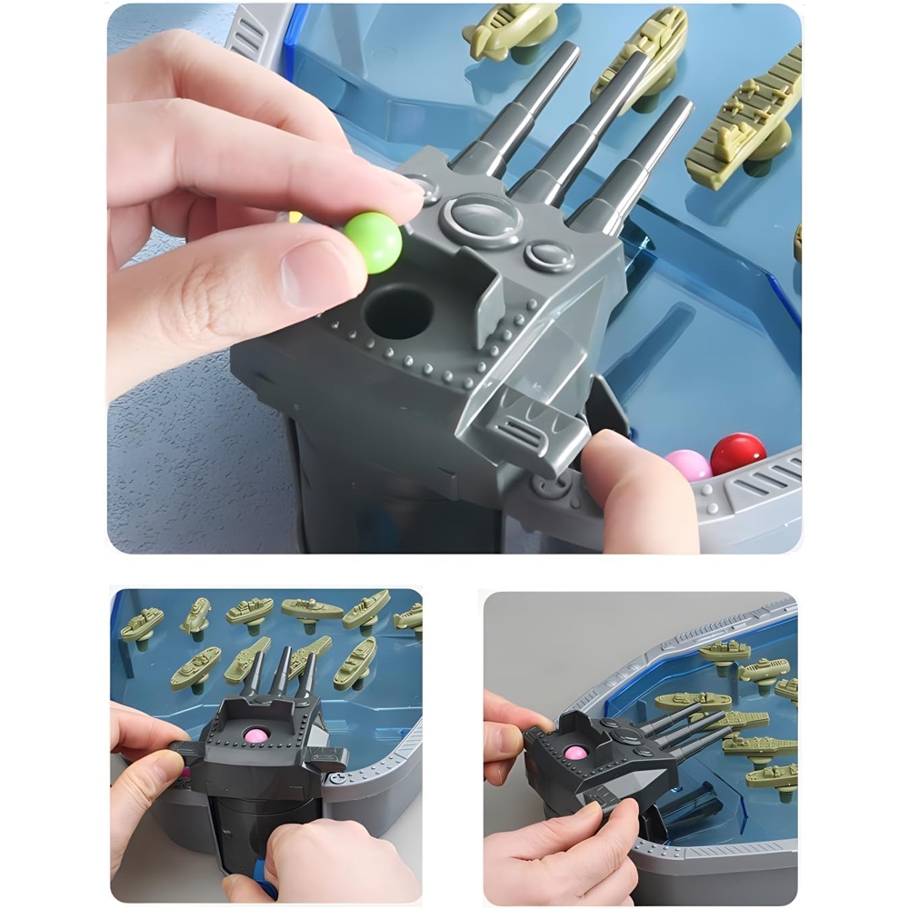 WOOPIE arkadinis žaidimas "Jūrų mūšis" Laivai 3D Ball Launcher