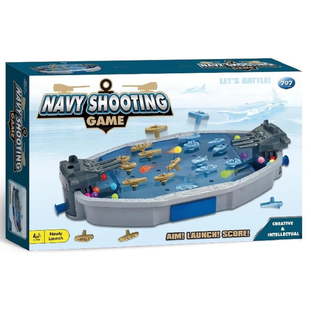 WOOPIE arkadinis žaidimas "Jūrų mūšis" Laivai 3D Ball Launcher