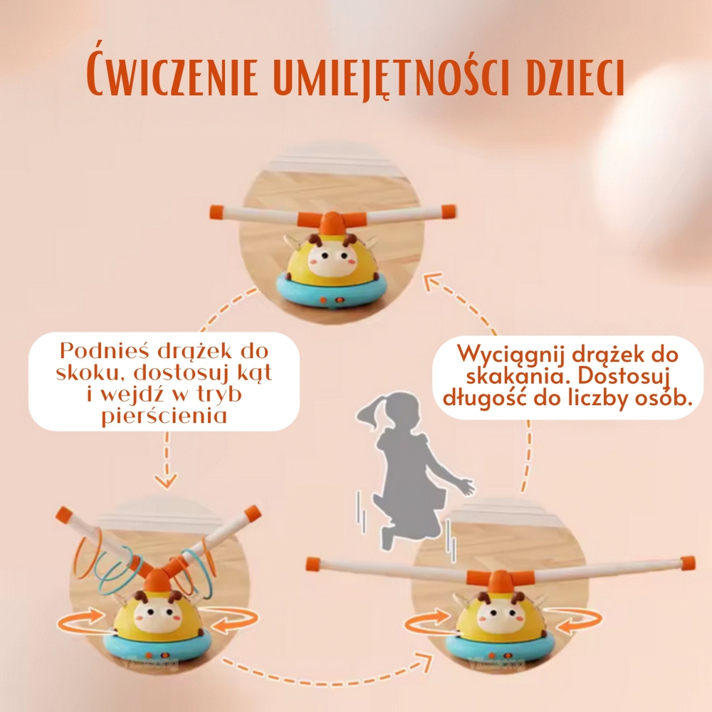 Automatinis šokinėjančių virvių žaidimas WOOPIE 2in1-Žaislai, Lauko žaislai, Lauko žaidimai ir sporto prekės, Žaidimai, sporto p