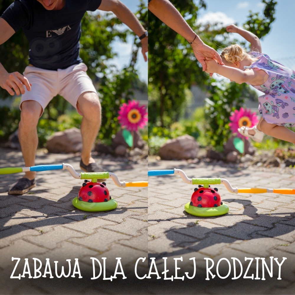 Raketų paleidimo įrenginys WOOPIE 3-in-1 Rocket Toss Target Ladybird-Žaislai, Lauko žaislai, Lauko žaidimai ir sporto prekės, Ža