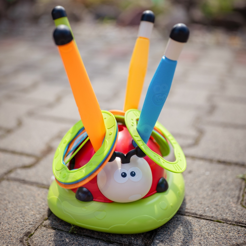 Raketų paleidimo įrenginys WOOPIE 3-in-1 Rocket Toss Target Ladybird-Žaislai, Lauko žaislai, Lauko žaidimai ir sporto prekės, Ža