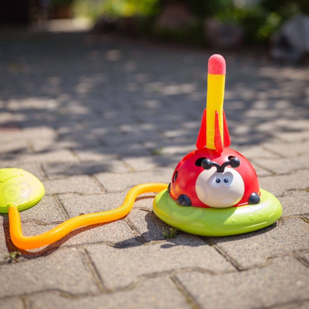Raketų paleidimo įrenginys WOOPIE 3-in-1 Rocket Toss Target Ladybird-Žaislai, Lauko žaislai, Lauko žaidimai ir sporto prekės, Ža