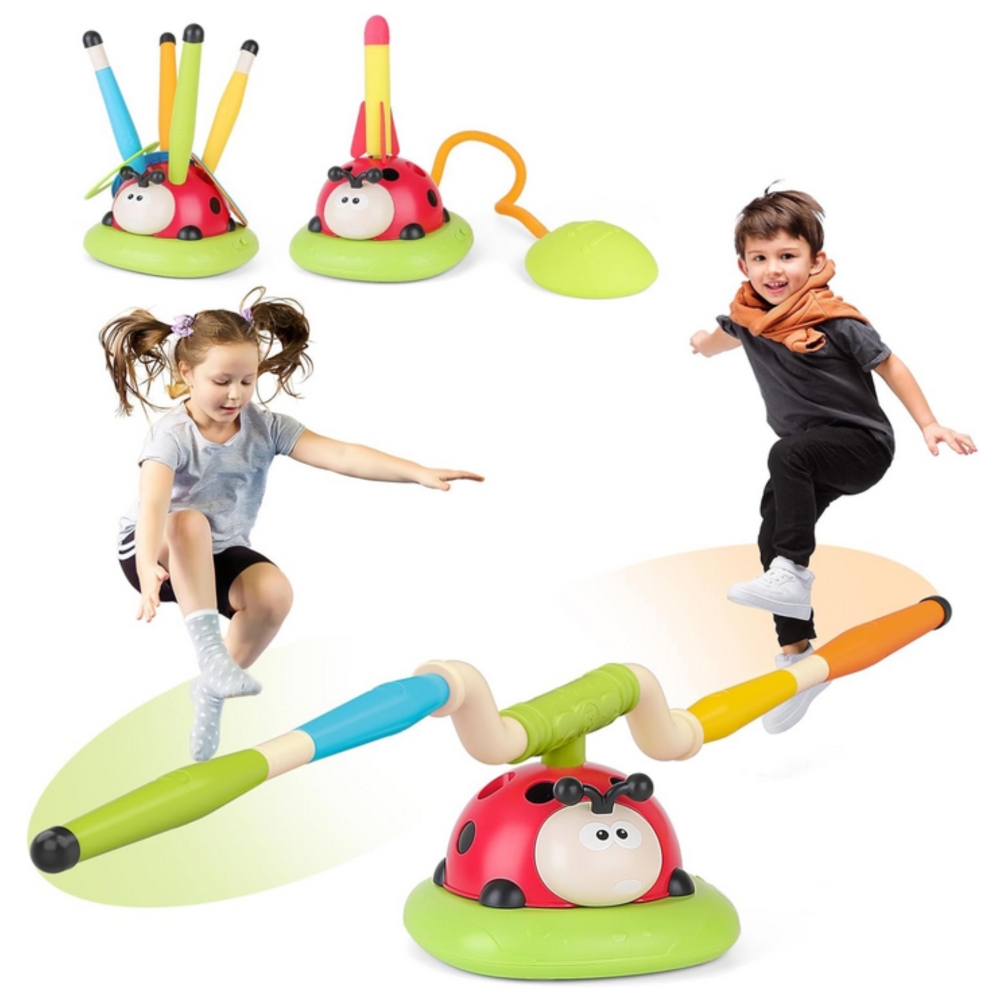 Raketų paleidimo įrenginys WOOPIE 3-in-1 Rocket Toss Target Ladybird-Žaislai, Lauko žaislai, Lauko žaidimai ir sporto prekės, Ža