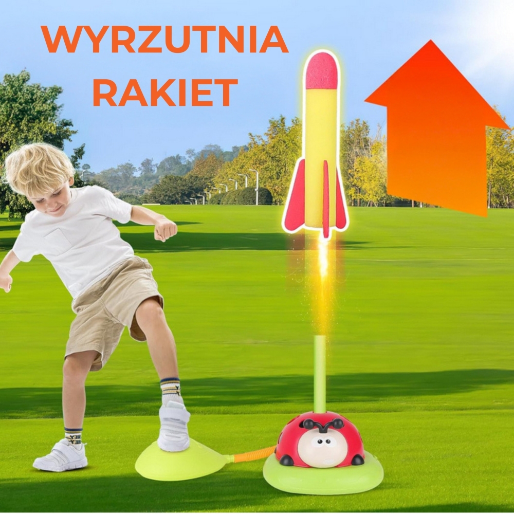 Raketų paleidimo įrenginys WOOPIE 3-in-1 Rocket Toss Target Ladybird-Žaislai, Lauko žaislai, Lauko žaidimai ir sporto prekės, Ža