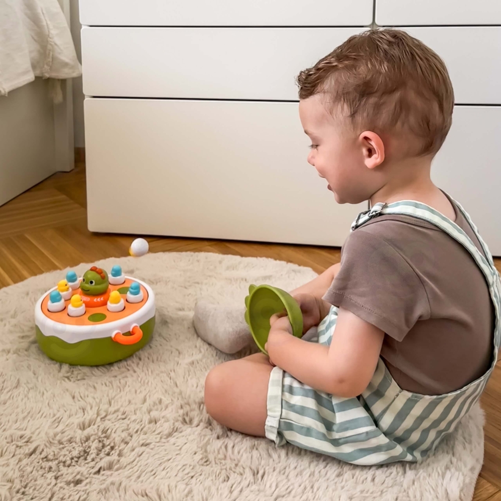 Arkadinis žaidimas WOOPIE Dinozaurų gaudymas 2in1 katapulta