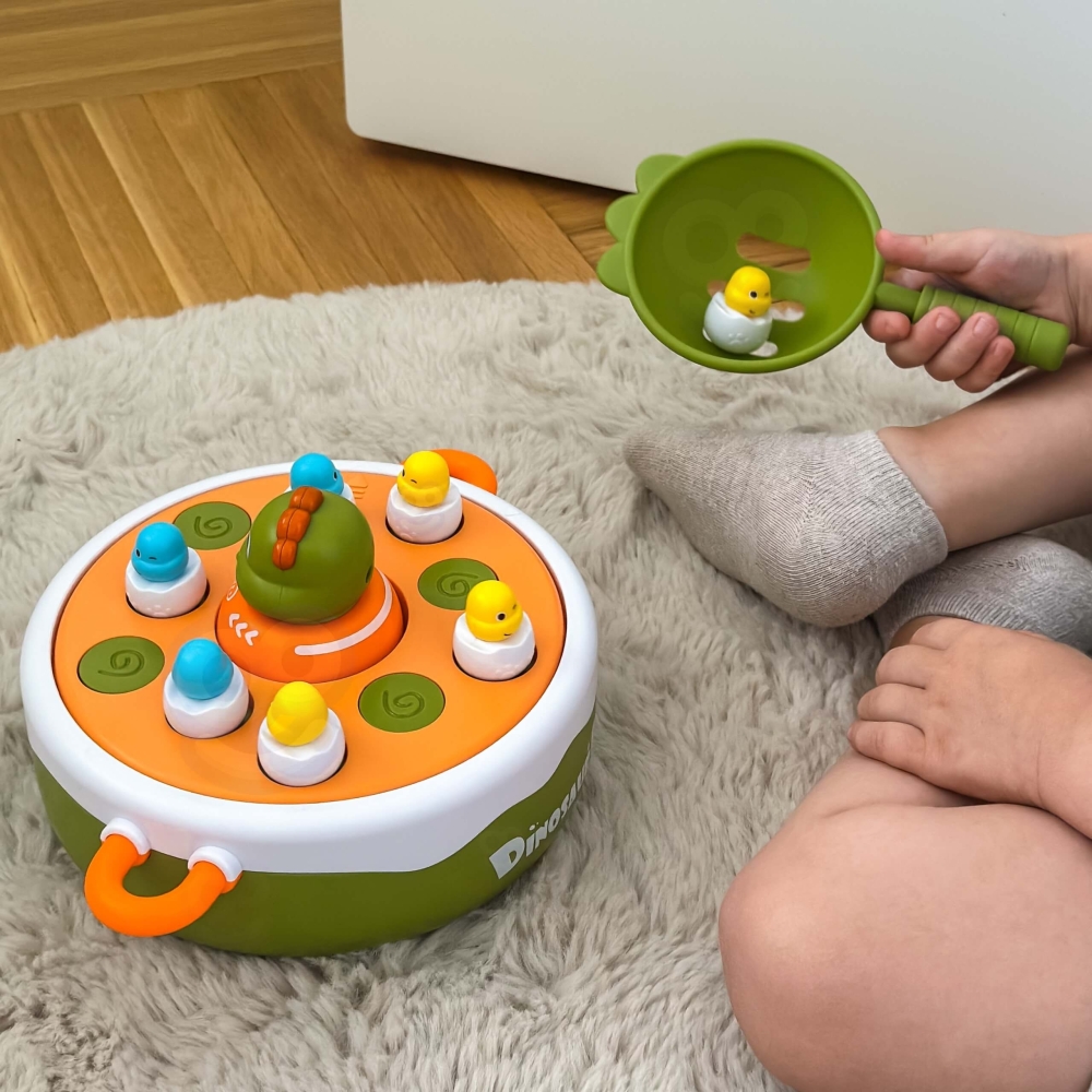 Arkadinis žaidimas WOOPIE Dinozaurų gaudymas 2in1 katapulta