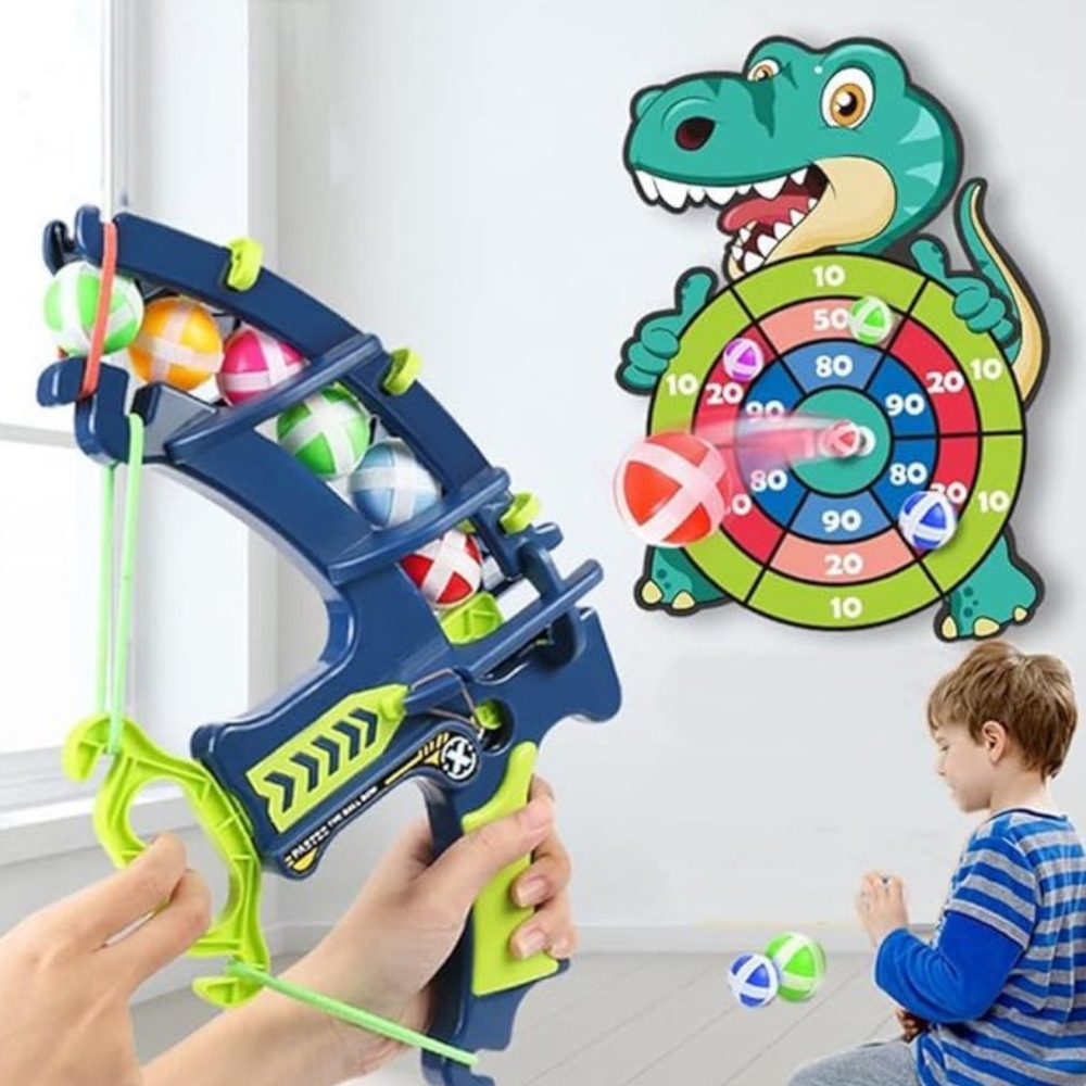 Dino lanko paleidimo rinkinys WOOPIE Dart Game 2-in-1-Žaislai, Lauko žaislai, Lauko žaidimai ir sporto prekės, Žaidimai, sporto 