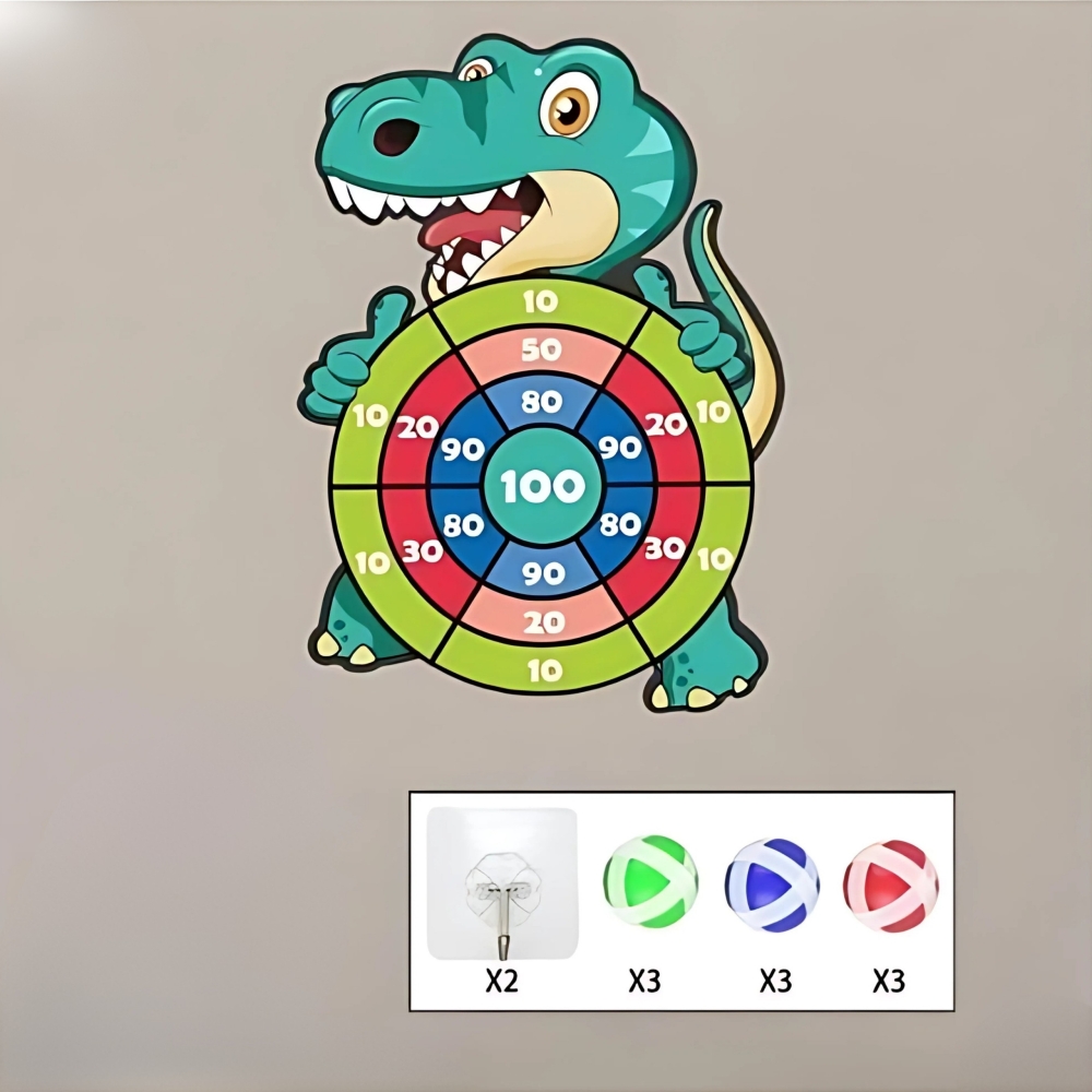 Dino lanko paleidimo rinkinys WOOPIE Dart Game 2-in-1-Žaislai, Lauko žaislai, Lauko žaidimai ir sporto prekės, Žaidimai, sporto 