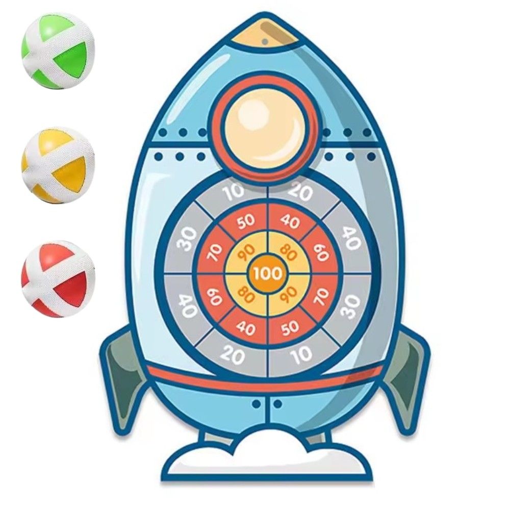 Strėlyčių žaidimas su raketos formos taikikliu WOOPIE