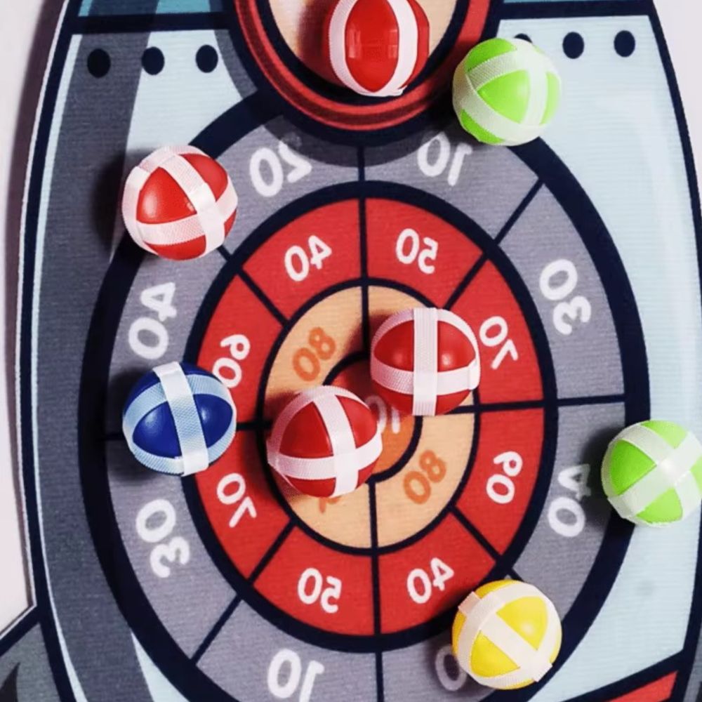 Strėlyčių žaidimas su raketos formos taikikliu WOOPIE