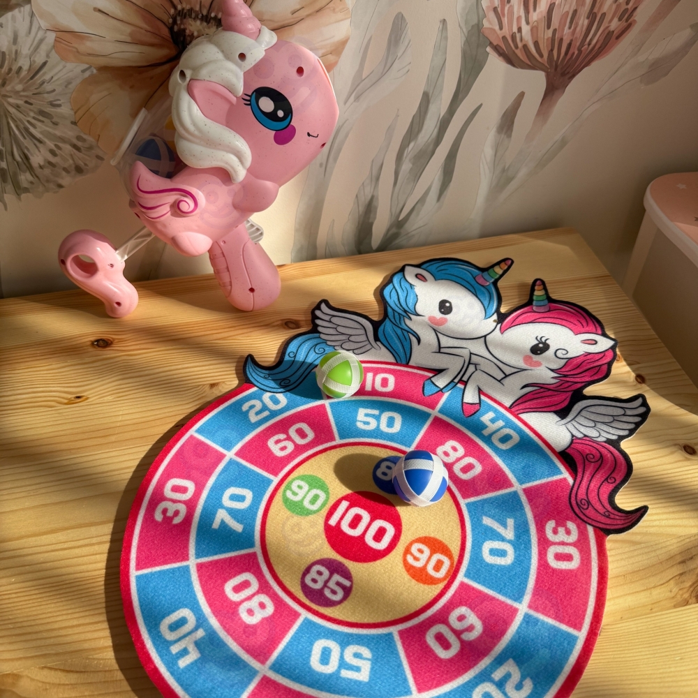Arkadinis žaidimas WOOPIE Darts Set 2-in-1 Unicorn
