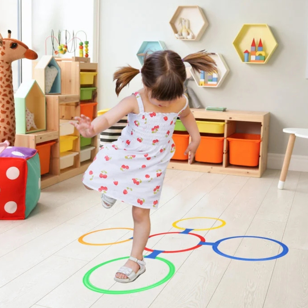 Klasės žaidimo rinkinys WOOPIE Šokinėjimo žiedai 10 vnt-Žaislai, Lauko žaislai, Lauko žaidimai ir sporto prekės, Žaidimai, sport