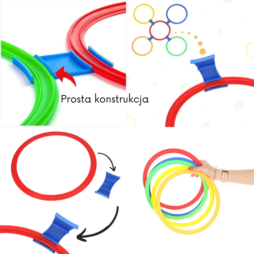Klasės žaidimo rinkinys WOOPIE Šokinėjimo žiedai 10 vnt-Žaislai, Lauko žaislai, Lauko žaidimai ir sporto prekės, Žaidimai, sport