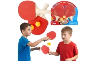 WOOPIE Paletki Rakietki Do Ping Pong Tenisa Stołowego Zestaw + 3 Piłeczki