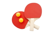 WOOPIE Paletki Rakietki Do Ping Pong Tenisa Stołowego Zestaw + 3 Piłeczki