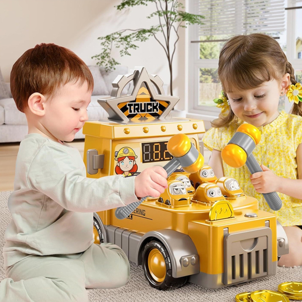 WOOPIE Hammering Skill Game Construction Site with Accessories 
